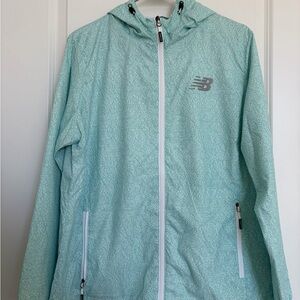 New Balance Women's Light Mint Green Windbreaker Jacket